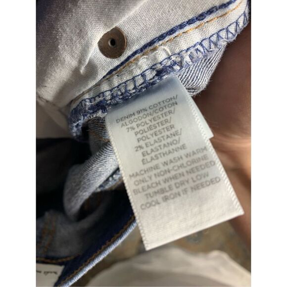 Loft Modern Skinny Jeans Women’s Size 0 Mid Rise Button Fly Released Hem Stretch - Picture 8 of 8